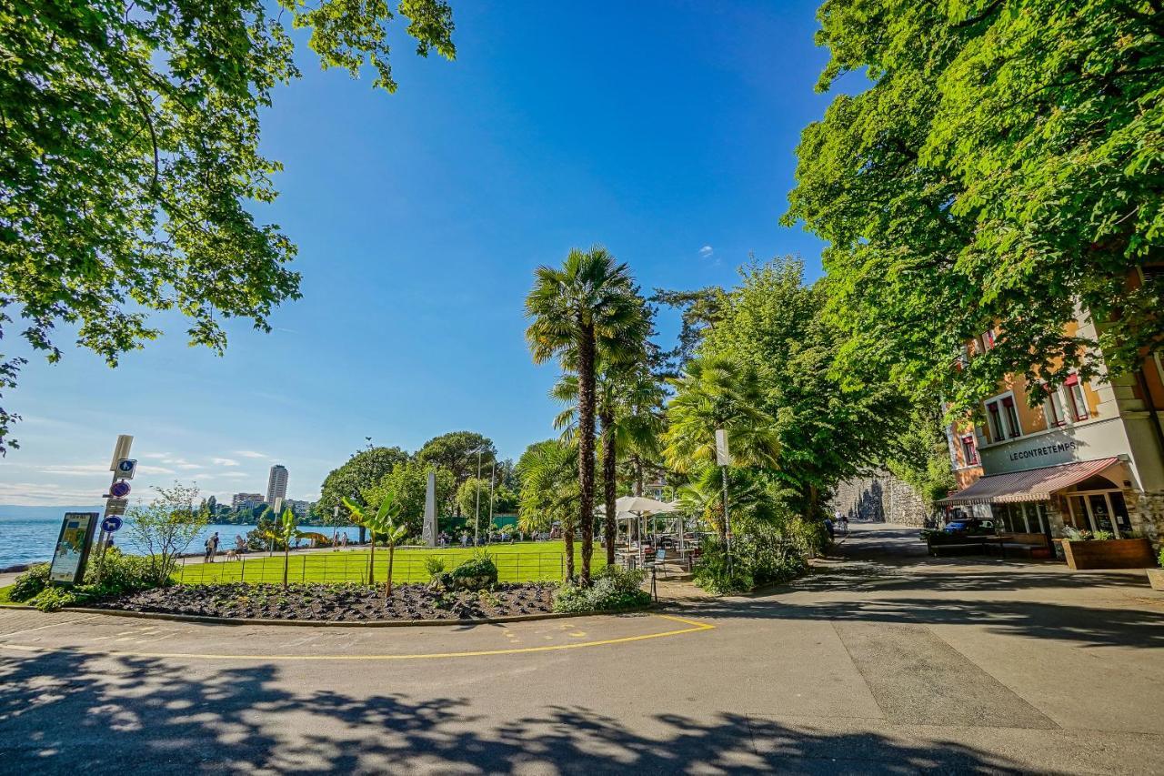 Soft Glam 1-Bedroom Appt - Lake & Mountain View Montreux Exterior foto